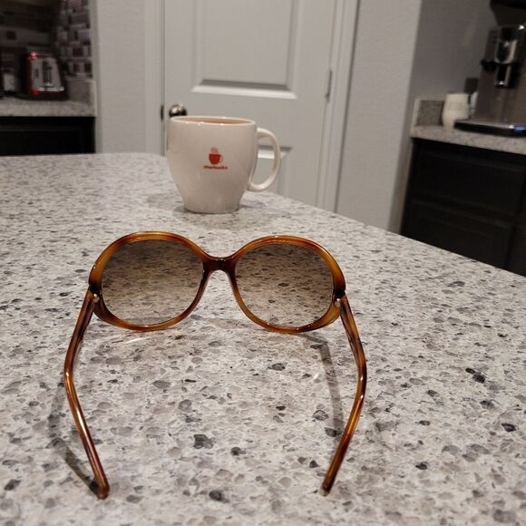 Fendi Authentic Sunglasses Women Brown Frame, Oval Round Pre-Owned - Picture 6 of 14